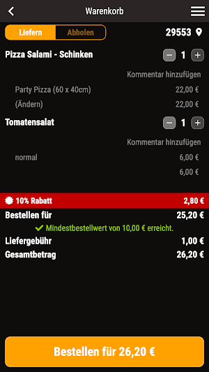 Panorama Pizza Holdenstedt Screenshot 1