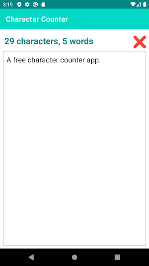Character Counter - Count Characters & Words Screenshot 0
