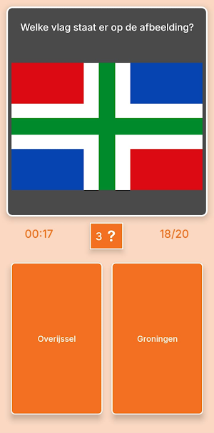 Nederland Geografie Kaartquiz Screenshot 2