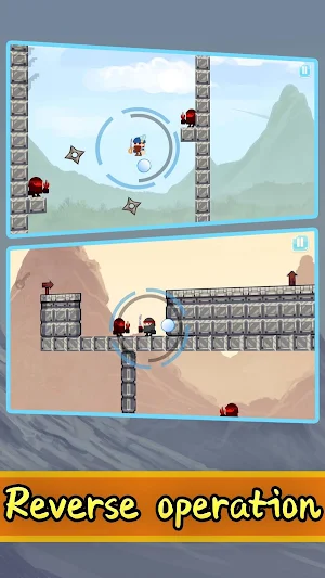 Circle Blade Ninja-Pixel shado Screenshot 1