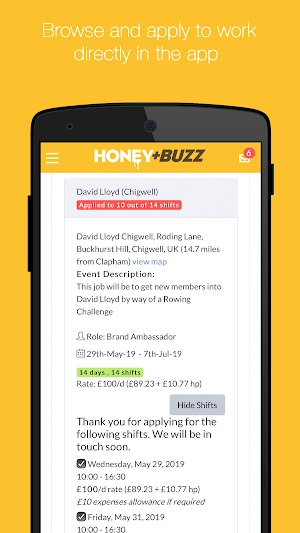 Honey+Buzz Staffing Screenshot 2