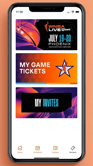 WNBA Events App Screenshot 3