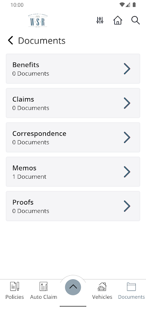 WSR Insurance Services Online Screenshot 2