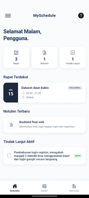 MySchedule Screenshot 0