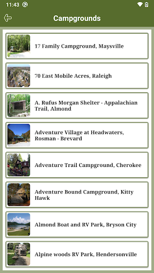 North Carolina State RV Parks & Campgrounds Screenshot 2