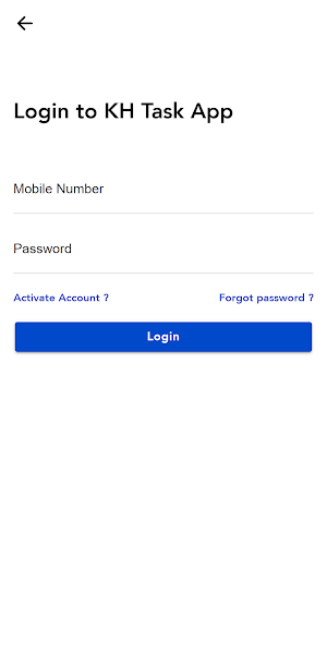 KH Task App Screenshot 1