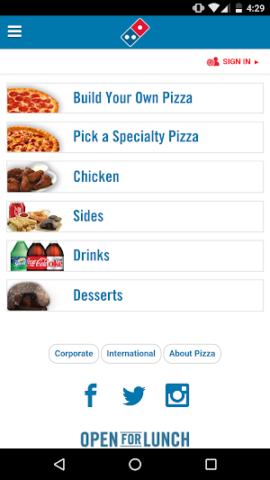 Domino's Pizza Asia Pacific Screenshot 0
