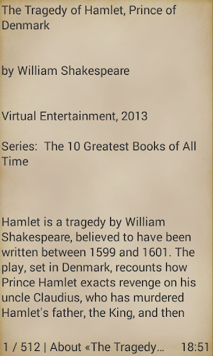 Hamlet by William Shakespeare Screenshot 1