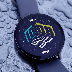 Galaxy 3D Time: Watch Face Screenshot 1