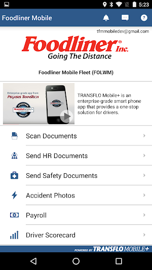 Foodliner Mobile Screenshot 0