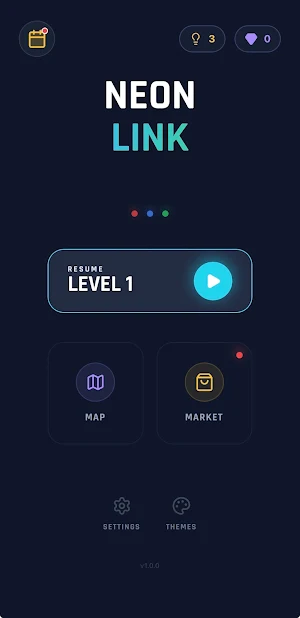 Neon Link: Connect Dots Screenshot 1