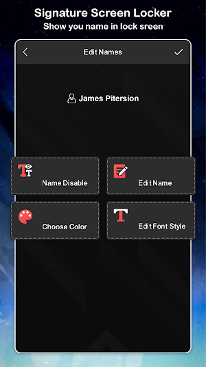 Signature Screen Locker Screenshot 1