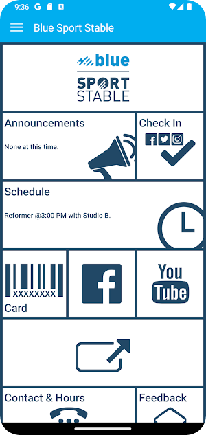 Blue Sport Stable Screenshot 1
