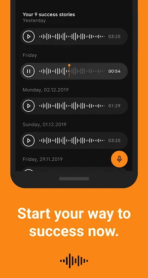 Success Journal - Your daily voice journal Screenshot 1