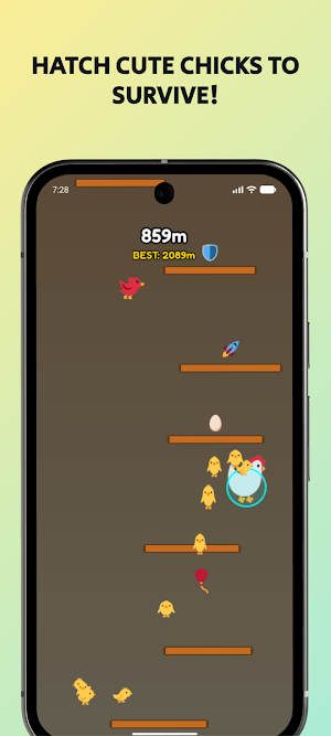 Flock Jump: Retro Chicken Jump Screenshot 0