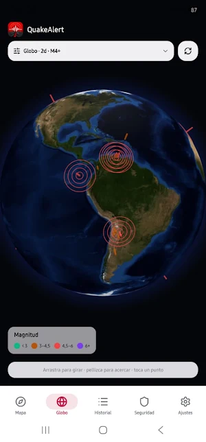QuakeAlert: Earthquake Map Screenshot 1