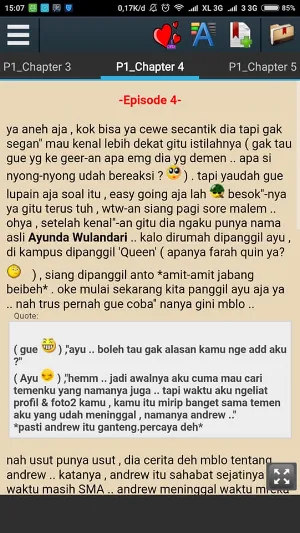 3 Hati 1 Cinta (Kaskus sfth) Screenshot 1