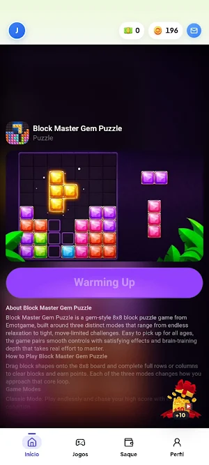 Block PIX Jogou Ganhou Sacou! Screenshot 2