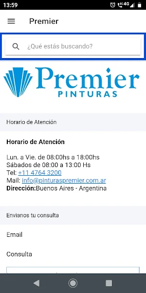 Premier Fabrica de Pinturas Screenshot 0