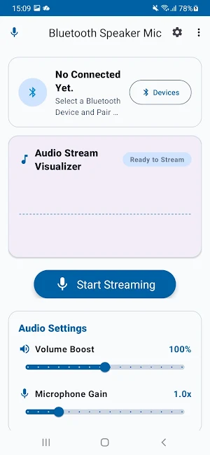 Bluetooth Speaker Mic Screenshot 1