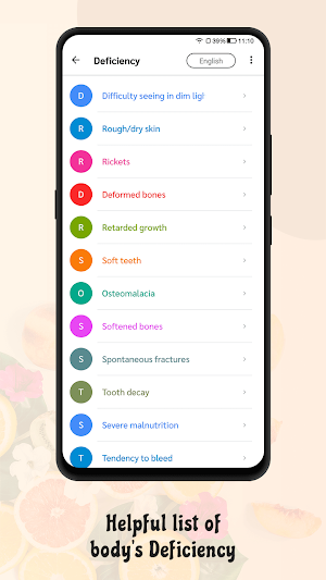 Vitamin Sources From Fruits Screenshot 1
