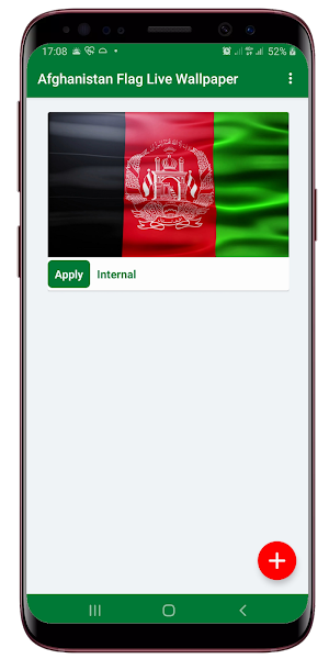 Afghanistan Flag Waving Live Wallpaper Screenshot 0