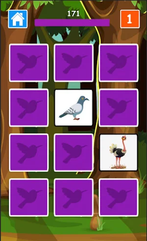 Animal Memory Game for Kids + Birds Fruits & More Screenshot 2