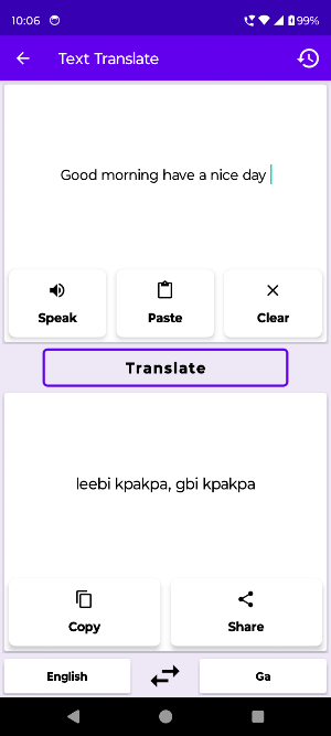 English To Ga Translator Screenshot 1