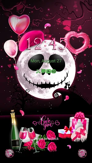 Spooky Love Moon - Wallpaper Screenshot 1