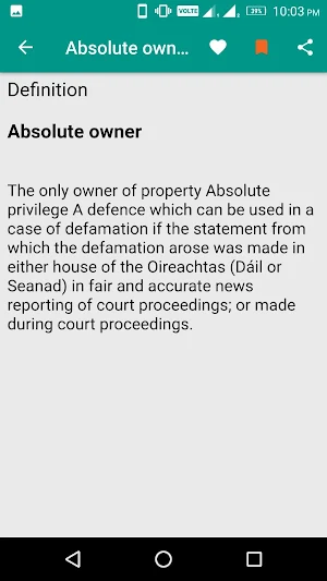 Law Dictionary Screenshot 2