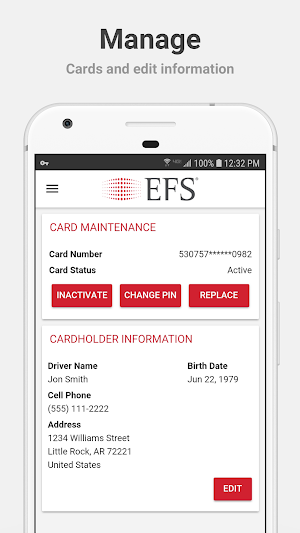 EFS PayControl Screenshot 2
