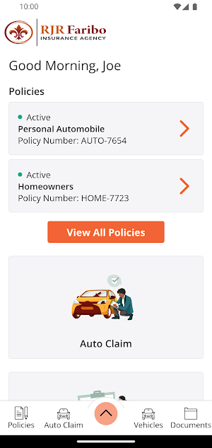 RJR Faribo Insurance Agency Screenshot 1