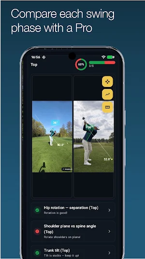 DeepSwing Golf Swing Analyzer Screenshot 2