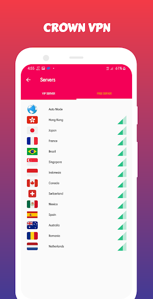 Crown Vpn - Free High Speed Vpn With Browser screenshot 2