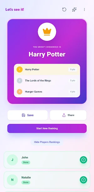 Rank it! Group Decision Maker Screenshot 0