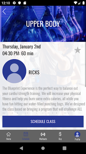 Blueprint Fitness Studios Screenshot 1