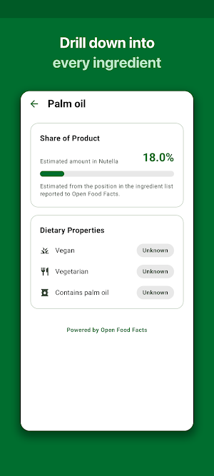 WhatsInside: Food Scanner Screenshot 2