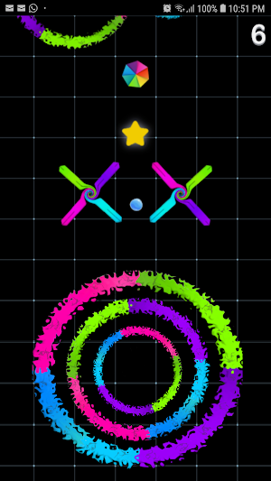 penetrate colored shapes Screenshot 1