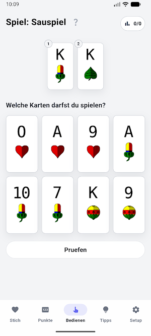 Schafkopf Trainer Screenshot 2