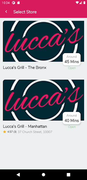 Lucca's Grill Screenshot 1