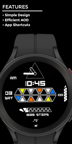 Trianight - watch face Screenshot 1