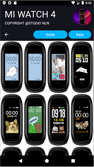 Mi4Watch - WatchFace for Xiaomi Mi Band 4 Misfits Screenshot 3