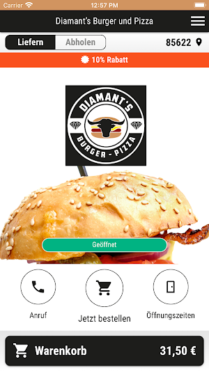 Diamant’s Burger und Pizza Screenshot 0