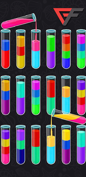 Water Color Sort – Puzzle Game Screenshot 1