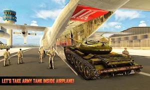 Army Tank Transport Plane Sim : Army Transporter Screenshot 0