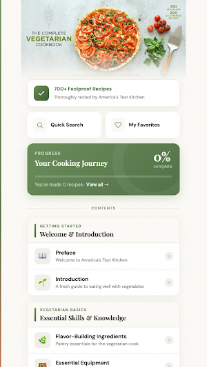 Complete Vegetarian Cookbook Screenshot 1