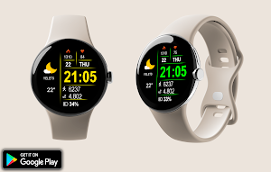 Digital Retix Watch Face Screenshot 1
