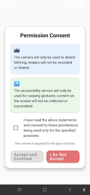 BlinkSwipe Screenshot 0