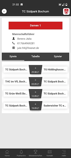 TC Südpark Bochum Screenshot 2