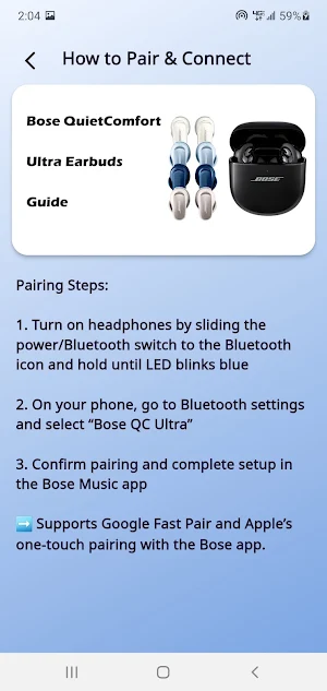 Bose QuietComfort Ultra Guide Screenshot 2